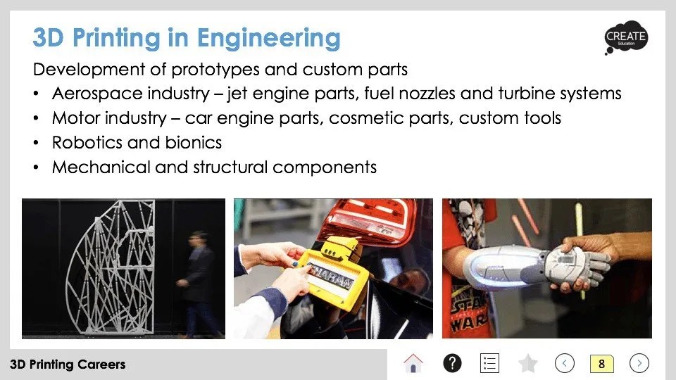 3D Printing Careers Presentation CREATE Education Project