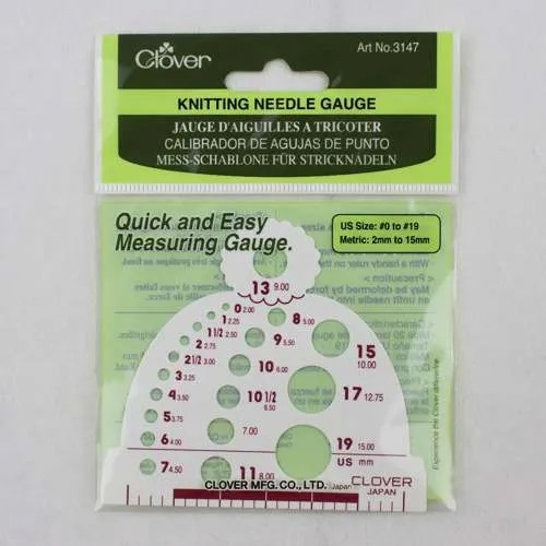 Knitting Needle Gauge Create in Stitch