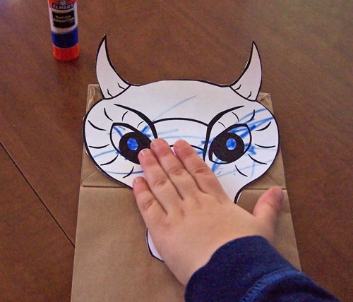 Paper Bag Dragon Puppet Create in the Chaos