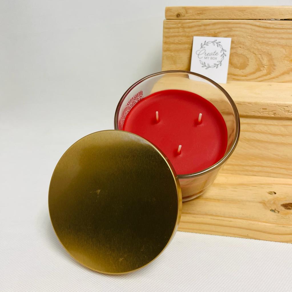 Large 3 Wick Glass Jar Candle Create My Box