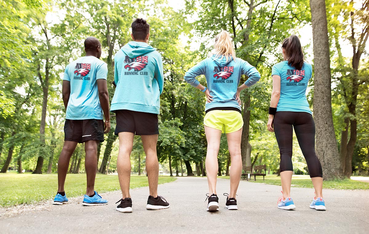 Custom Running Club TShirts CreateMyTee