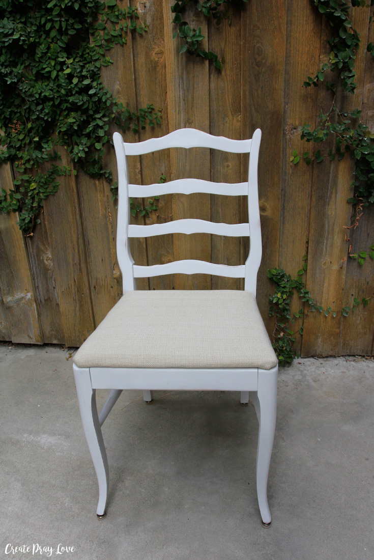 How to Reupholster a Dining Table Chair Create Pray Love