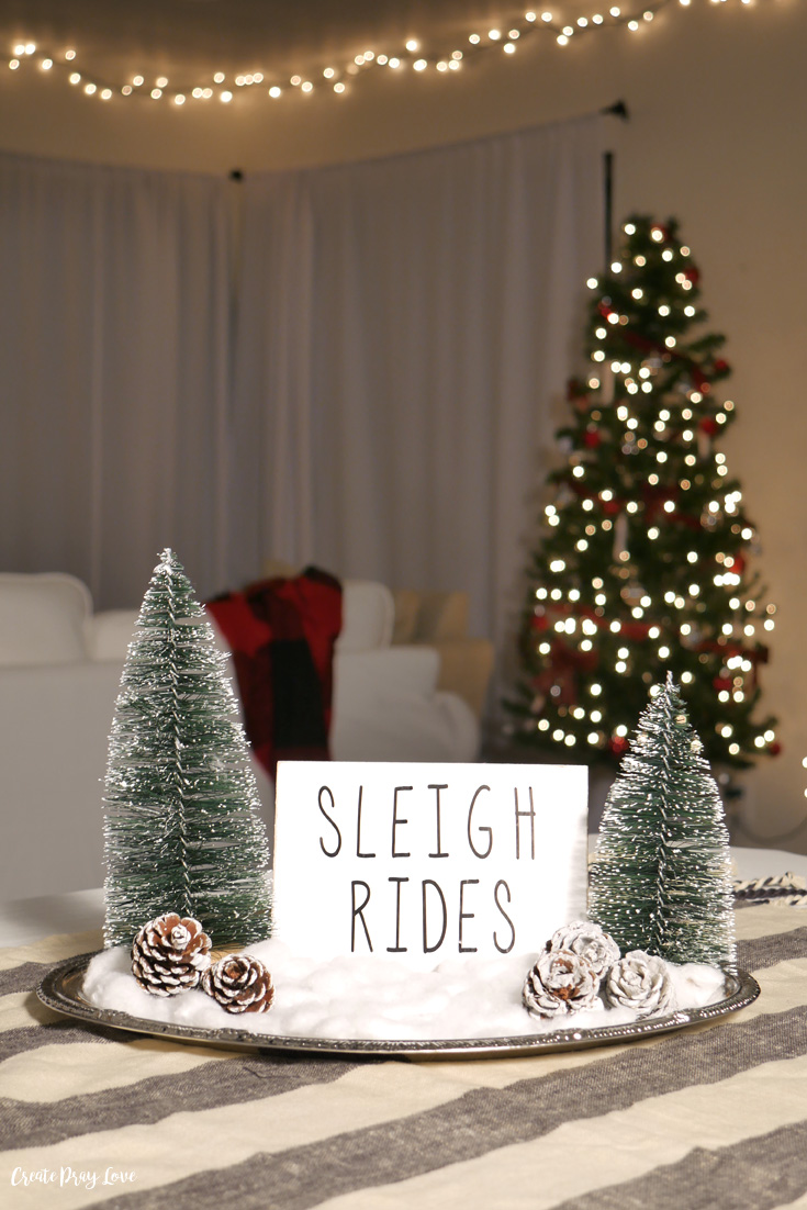 DIY Rae Dunn Inspired Mini Christmas Sign Create Pray Love