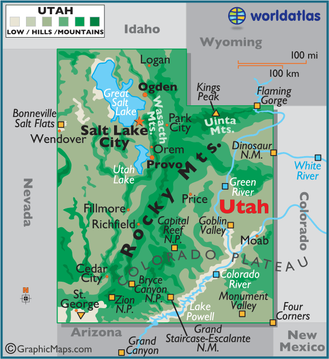 Utah's Population Distribution. Create Quest