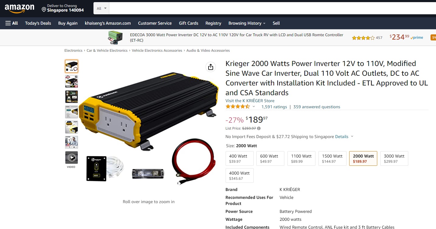 Krieger Power Inverter DIY Installation And Review CreatifWerks