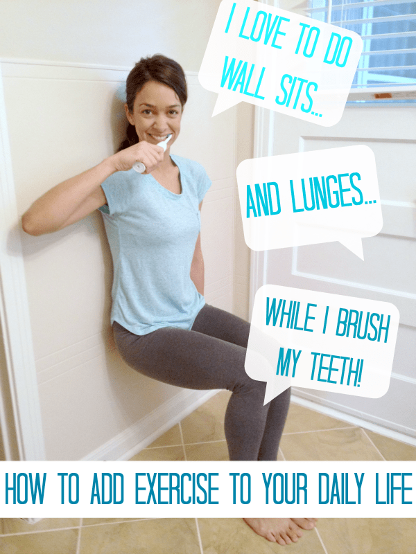 I do lunges while brushing my teeth and other easy exercises to do at I do lunges while brushing my teeth and other easy exercises to do at