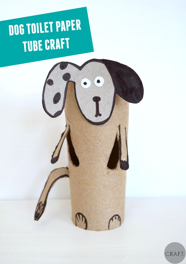 Dog Toilet paper roll crafts C.R.A.F.T.