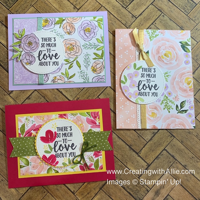 How to make handmade cards using patterned paper | Creating With Allie