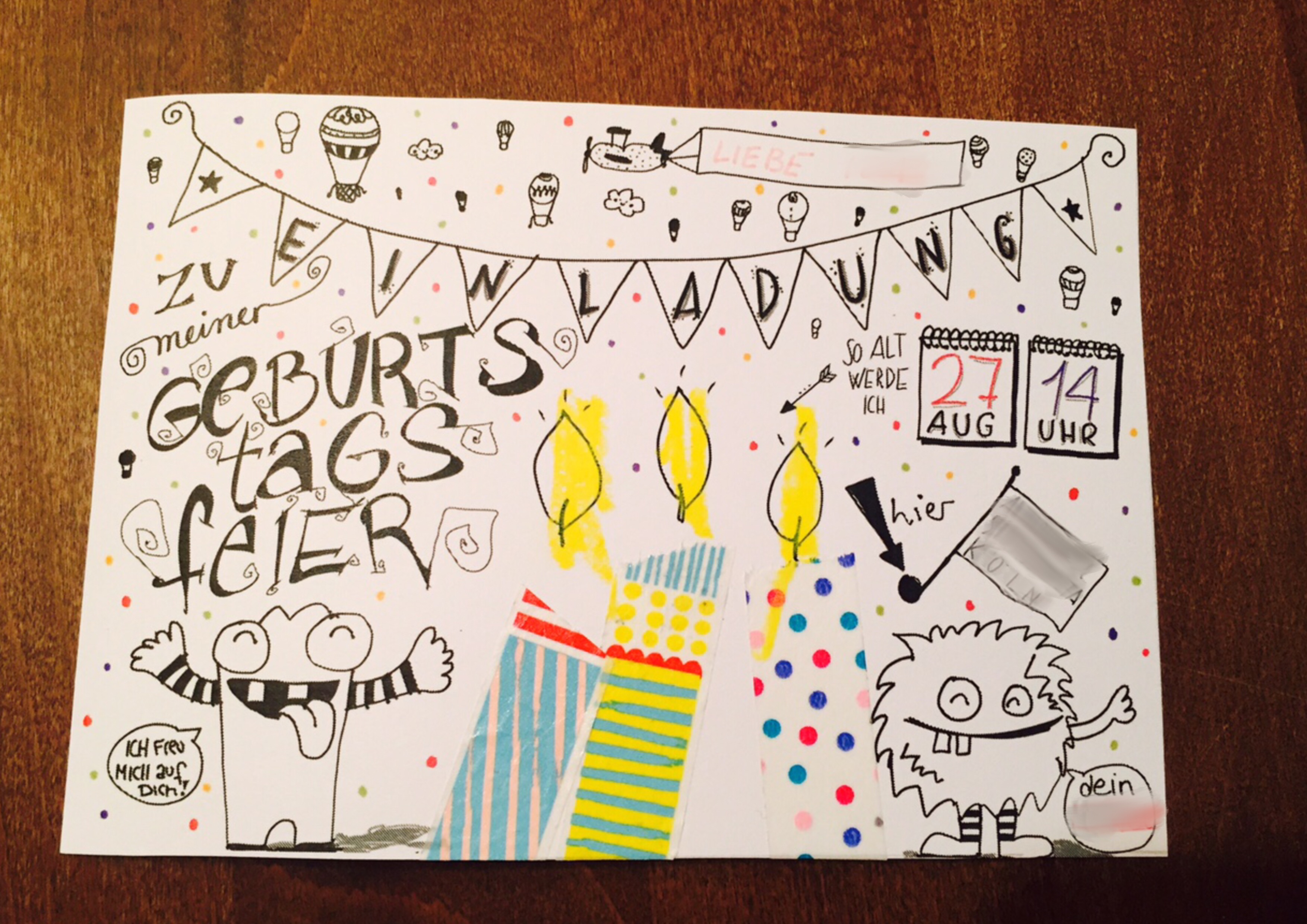 Hurra, Geburtstag! Wie wir unsere Einladung zum