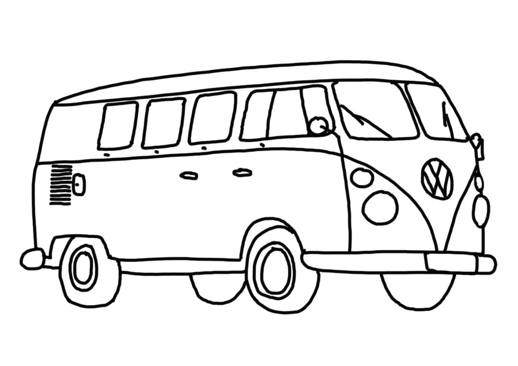 Bulli Ausmalbild Kinder Ausmalbilder