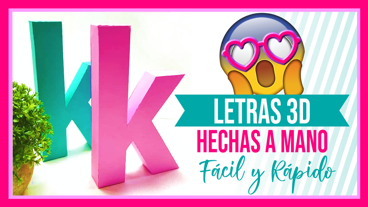 Letras En 3d Hechas A Mano Aprende Facil Y Rapido Creativa