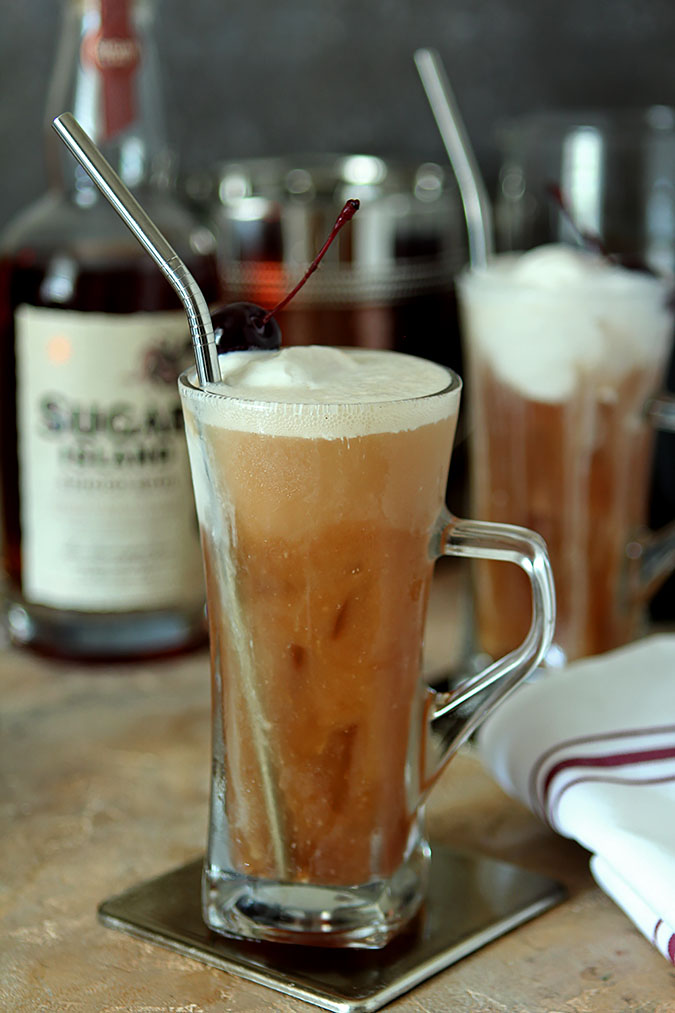 Rum Java Float with Spiced Rum and Cold Pressed Coffee Creative