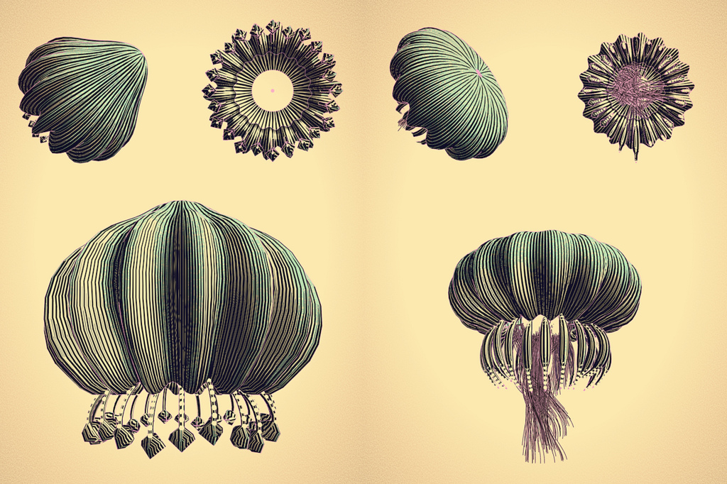 Cindermedusae [Cinder] "generative encyclopedia of imaginary sea