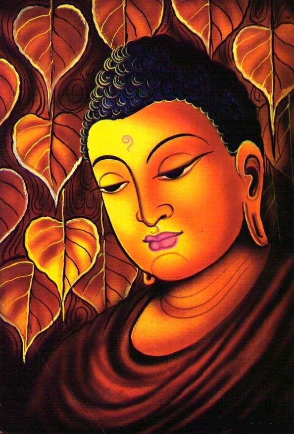GLASS PAINTINGOF LORD BUDDHA CREATIVE ART