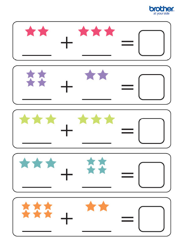 Free Printable Math Under 5 Addition Creative Center