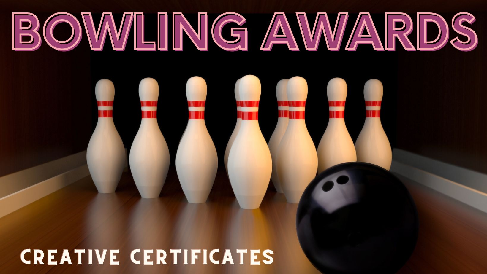 Bowling Certificate Template