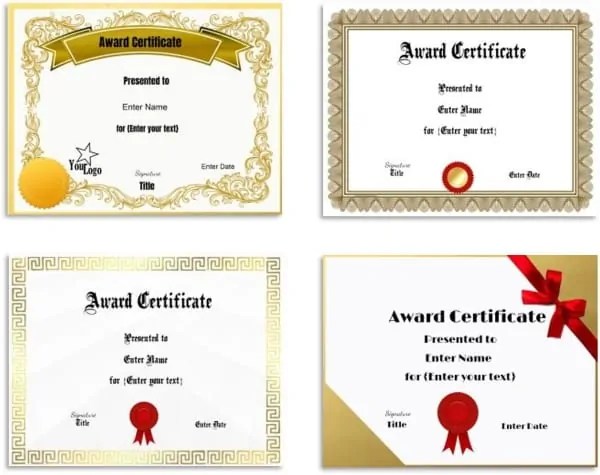 Free Editable Certificate Templates Customize Online Free Editable Certificate Templates Customize Online