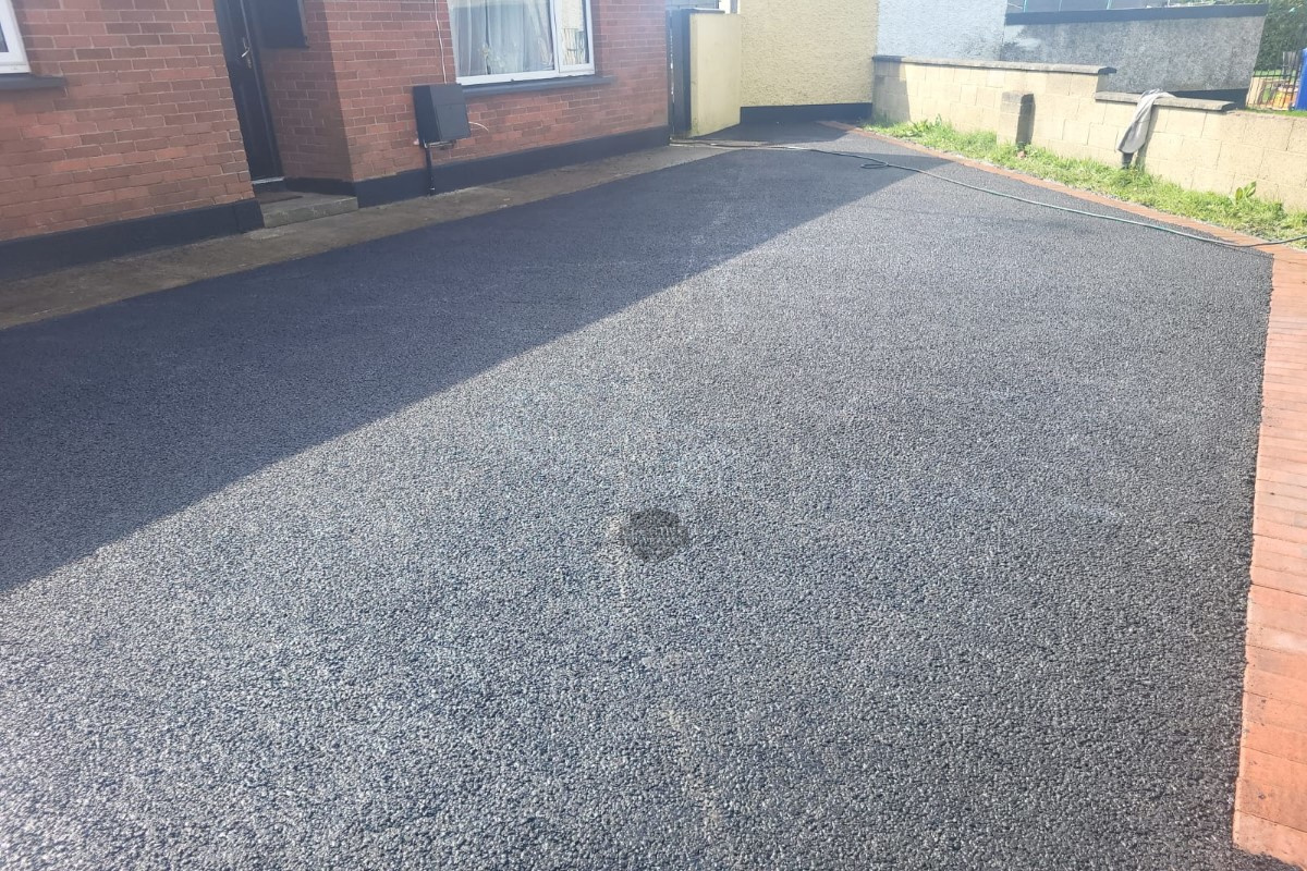 SMA Driveway with Red Brick Border in Navan, Co. Meath Driveway and