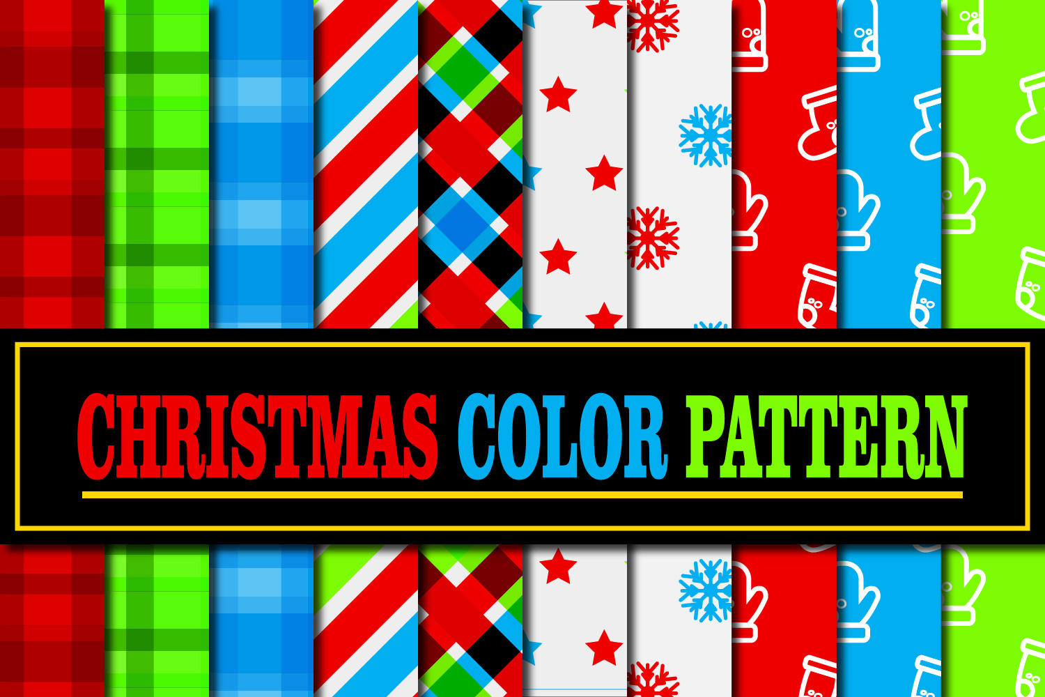 Christmas Color Pattern Graphic by Mahesa Design · Creative Fabrica
