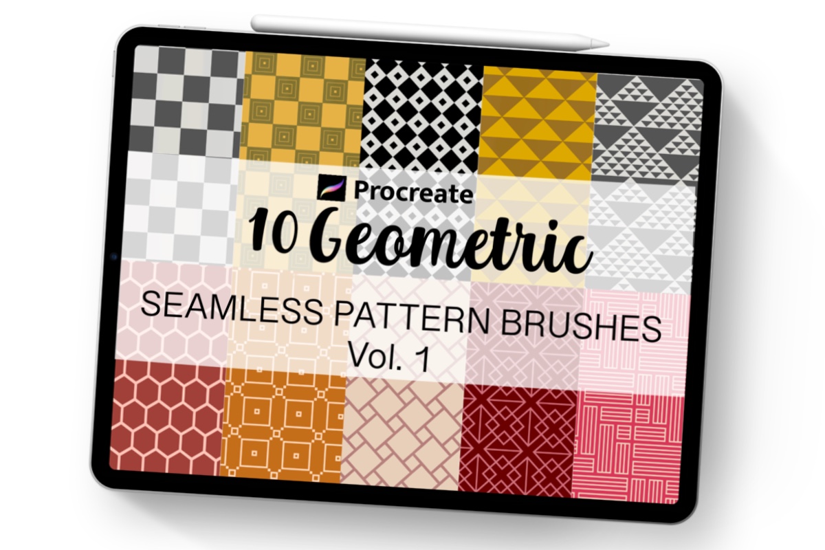 Procreate Geometric Patterns Seamless Graphic by Richy Bunny · Creative
