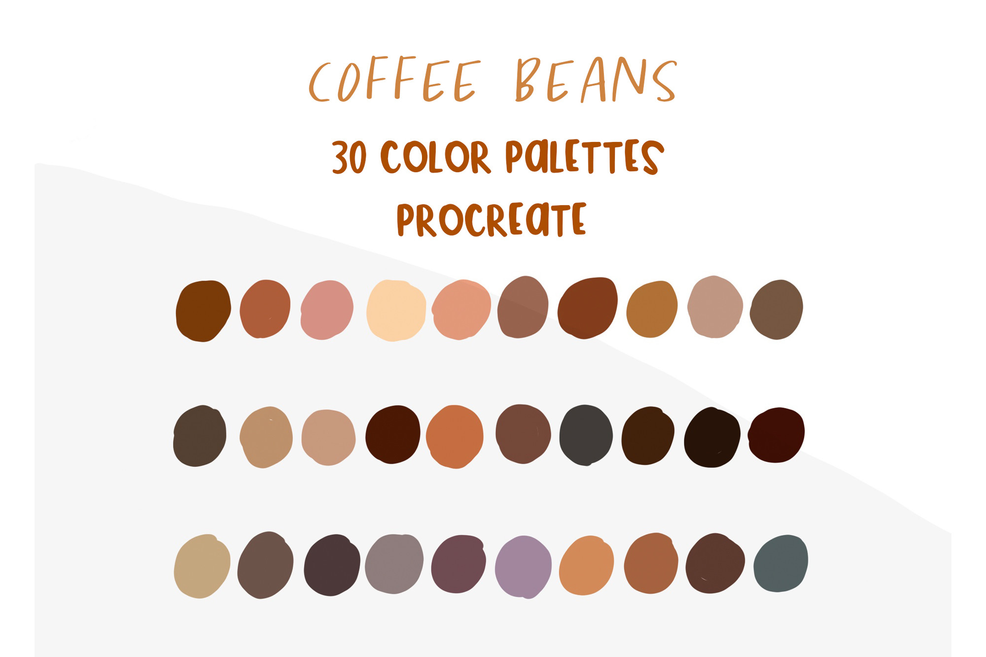 30 Coffee Bean Procreate Color Palettes Graphic by mangpor2004 · Creative Fabrica