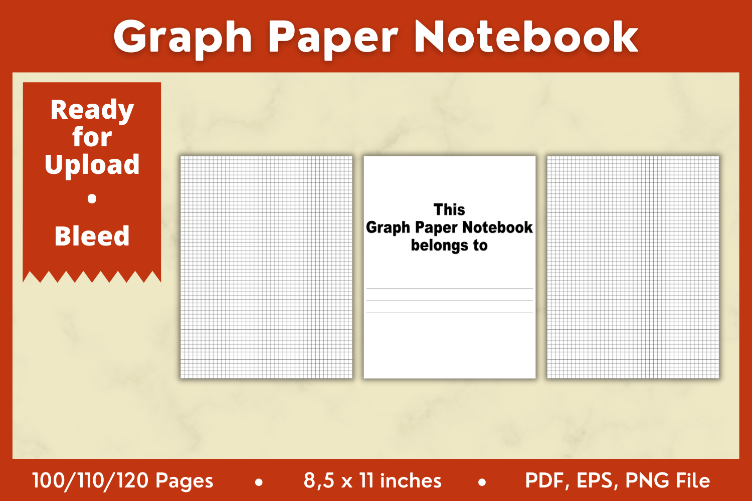 Graph Paper Notebook Graphic by Deleya Design · Creative Fabrica
