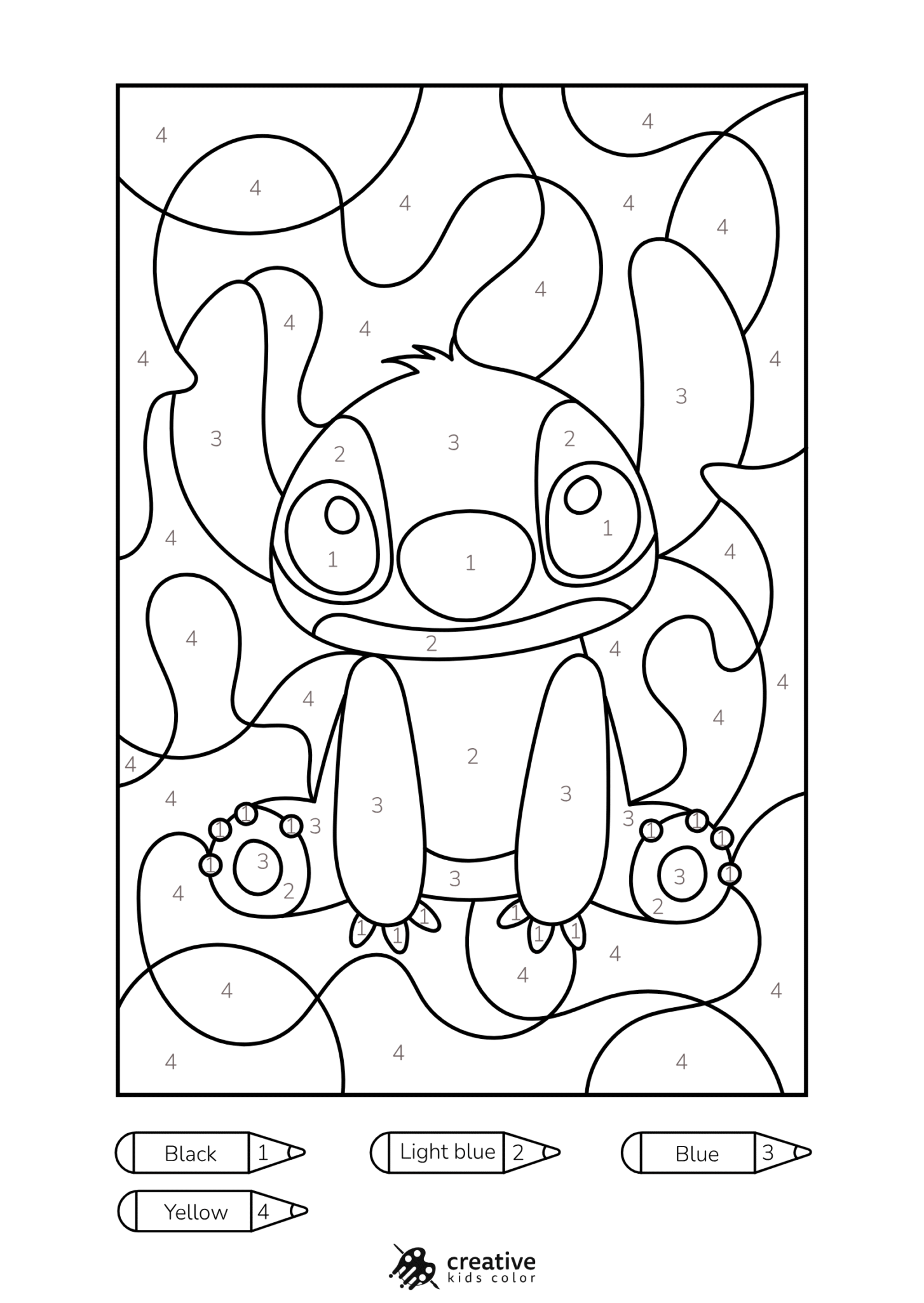 Color by Number Coloring Pages (50+ Free PDF Printables)