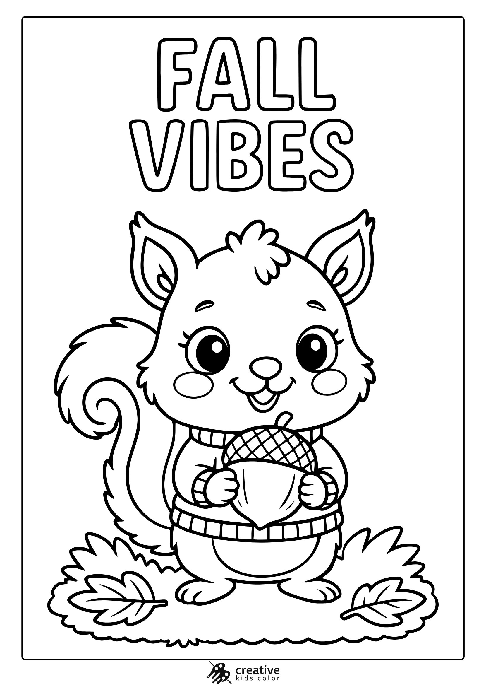 Printable Autumn Coloring Pages Kindergarten