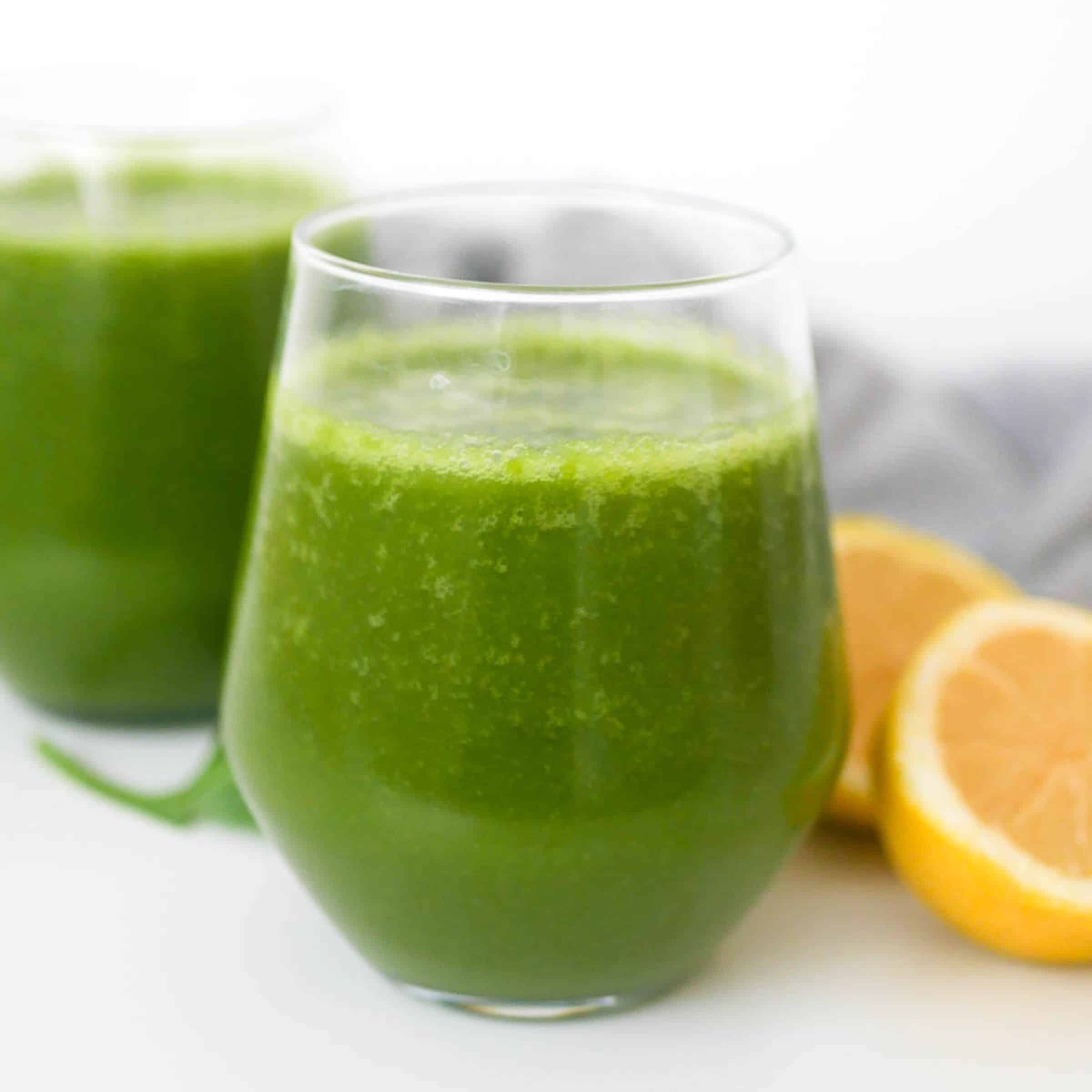 Detox Apple Spinach Smoothie with Lemon Creative Nourish