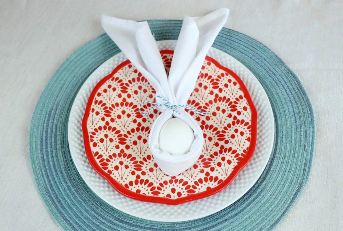A Bunny Napkin Fold for Easter Creative Ramblings