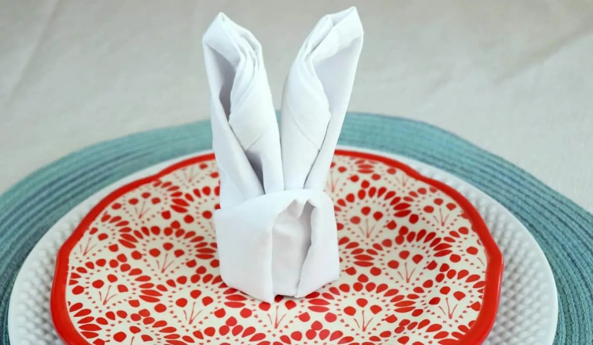 A Bunny Napkin Fold for Easter Creative Ramblings