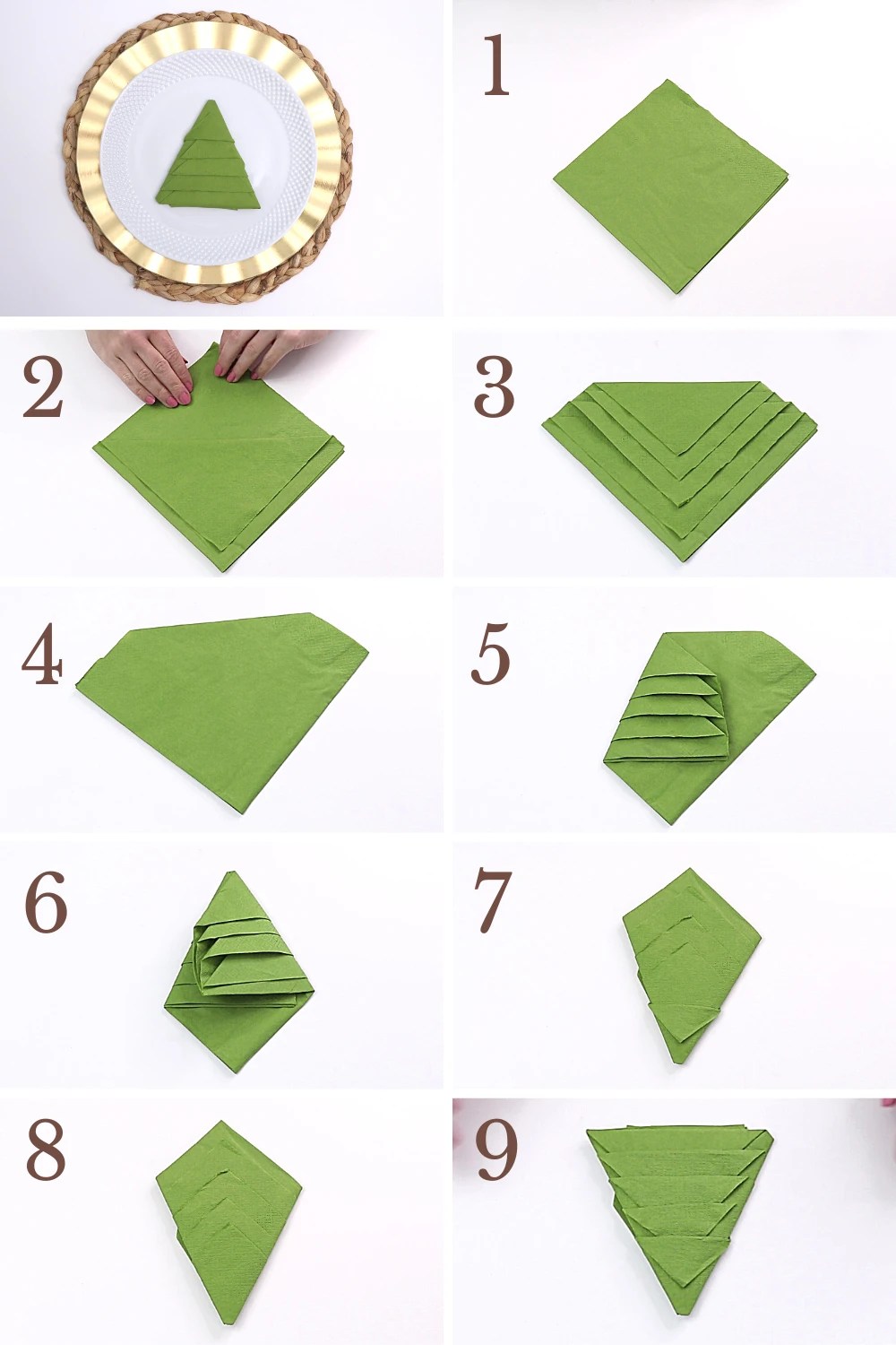 3 Easy Napkin Folds for Christmas Creative Ramblings