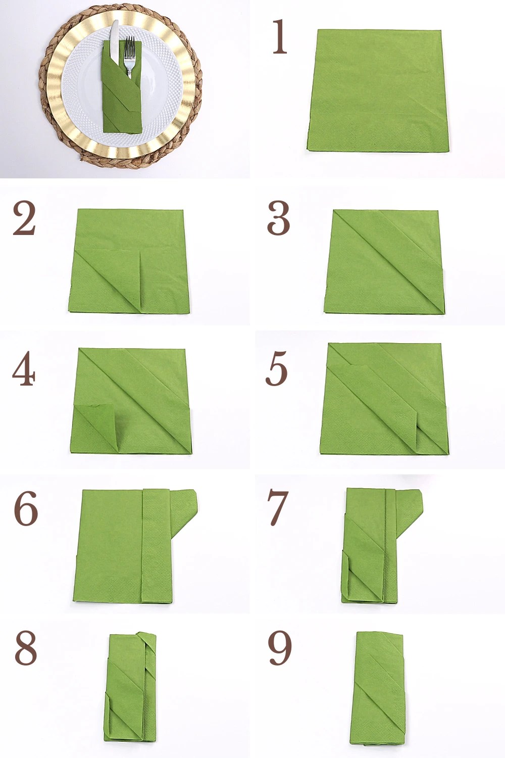 3 Easy Napkin Folds for Christmas Creative Ramblings