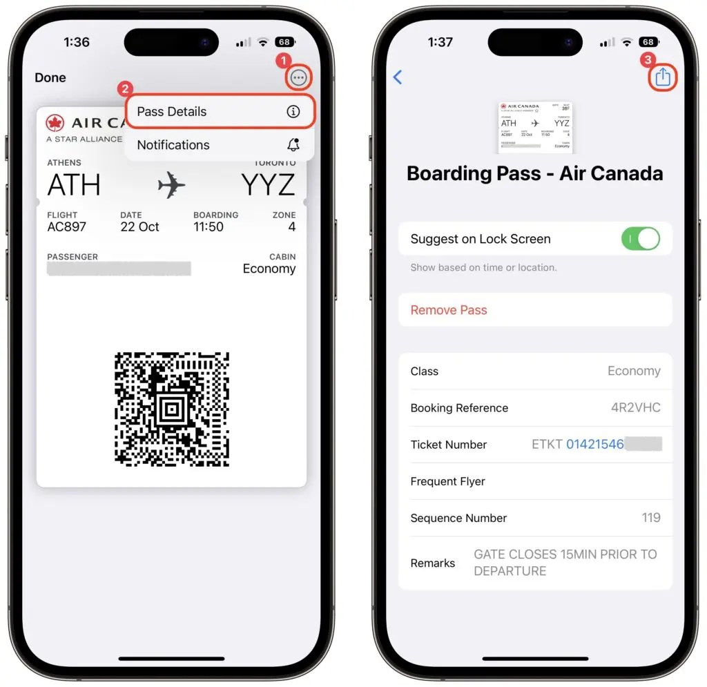 Holiday Travel Tip Share Airline Boarding Passes Using Wallet and
