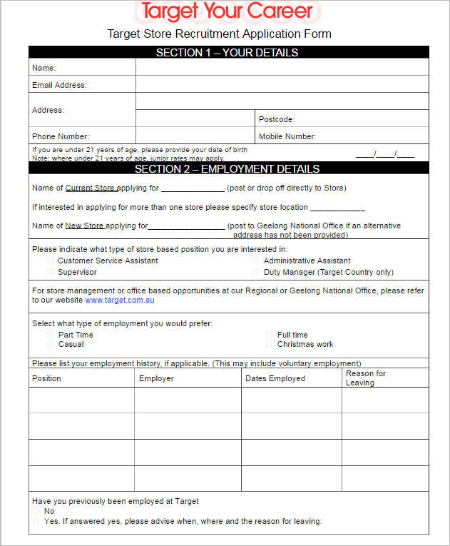 190+ Job Application Form Free PDF, Doc, Sample Formats