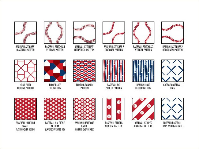 23+ Best Baseball Patterns Free Designs