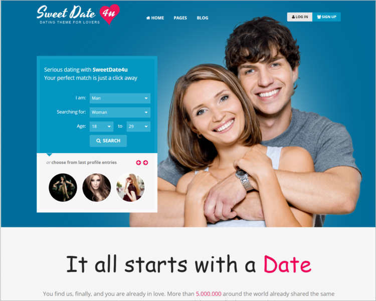 9+ Dating Landing Page Templates Free Website Examples