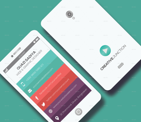 Phone Business Card Template 19+ Free & Premium Download
