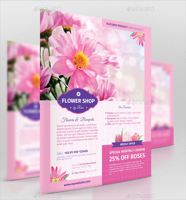 Flower Shop Flyer Template 21+ Free & Premium Download