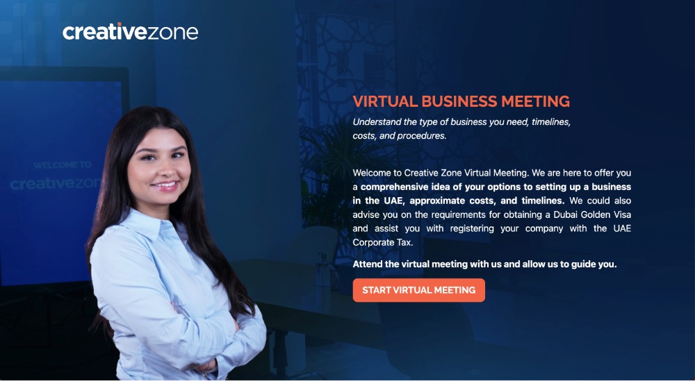 Virtual Business Meeting Creative Zone