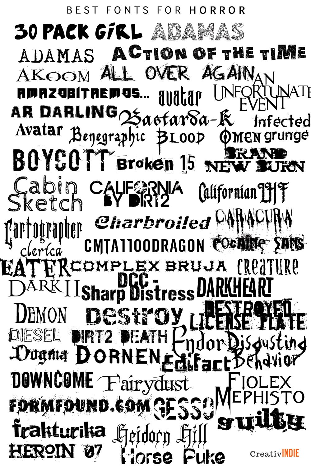300+ FoolProof Fonts to use for your Book Cover Design