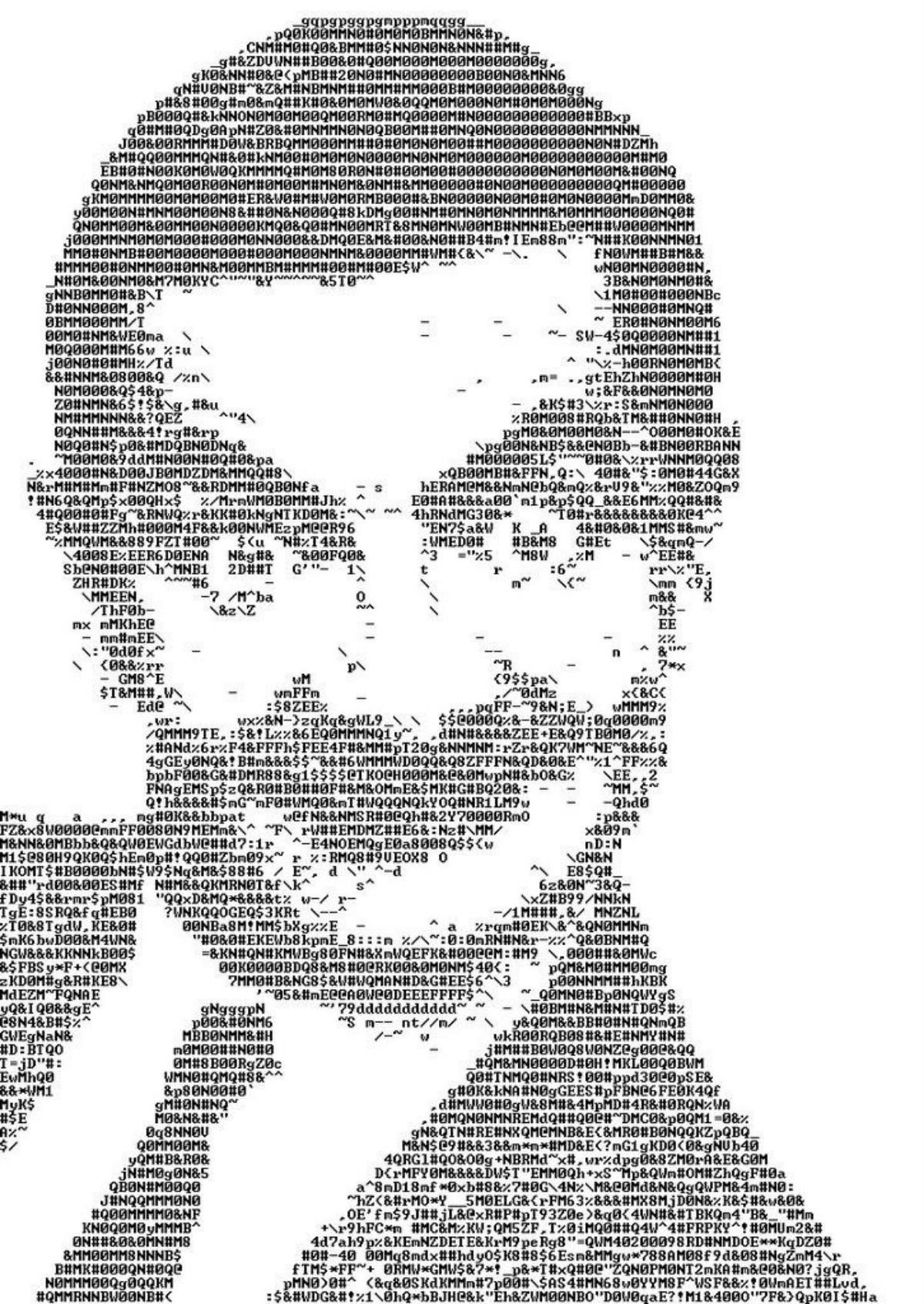 Sztuka ASCII co to jest, rodzaje sztuki Sztuka i programy ASCII