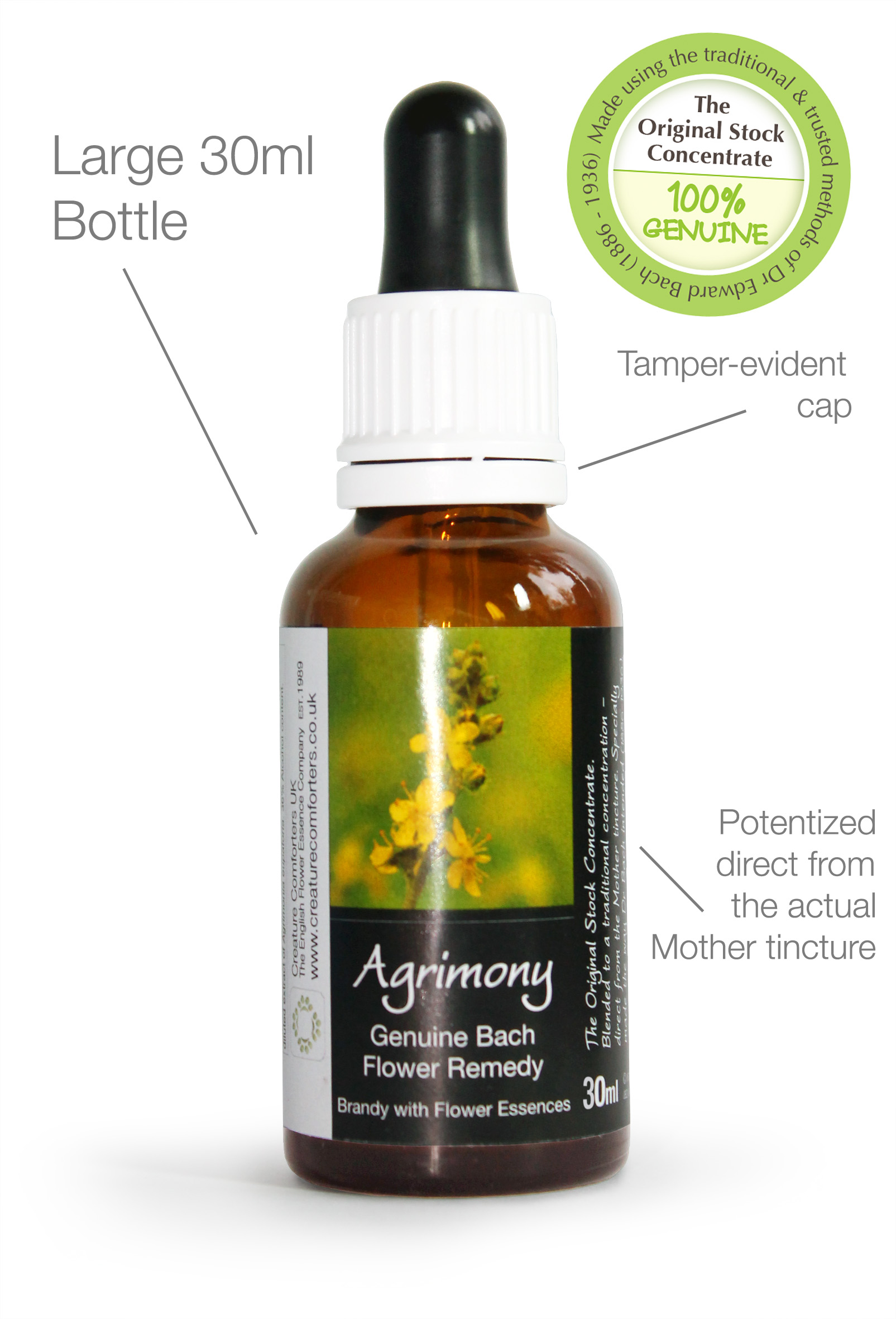 Large Bach Flower Essences 30ml Stock Remedy