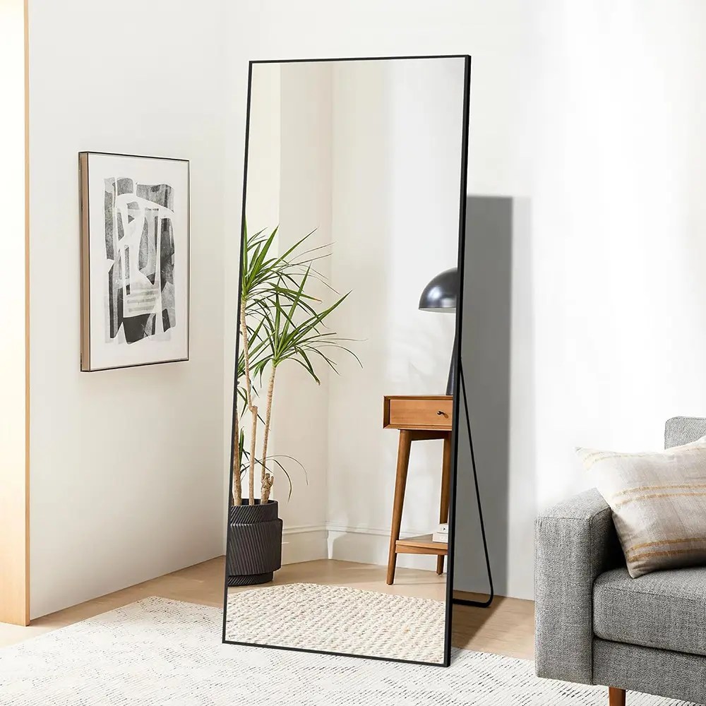 Classic Design Full Length Floor Mirror, Standing Rectangle Floor