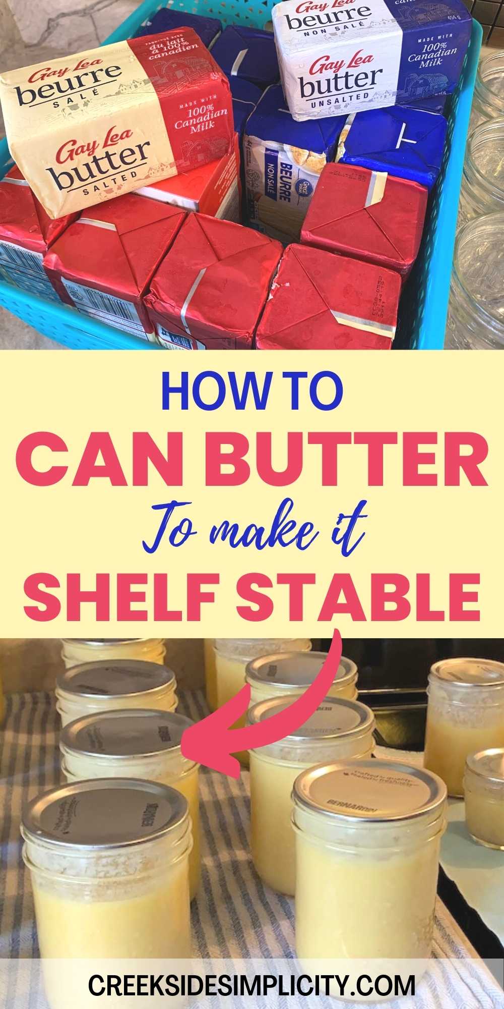 Can Butter Shelf Stable Creekside Simplicity