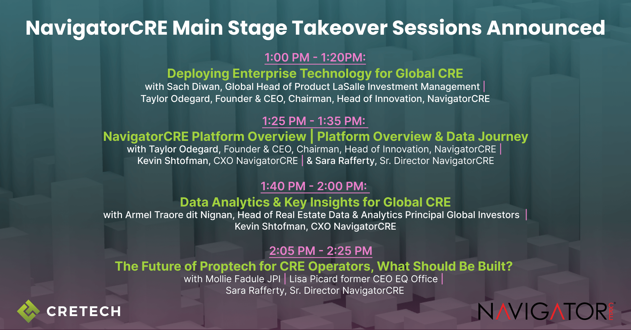 NEW Sessions and Speakers Announced for CREtech New York Conference