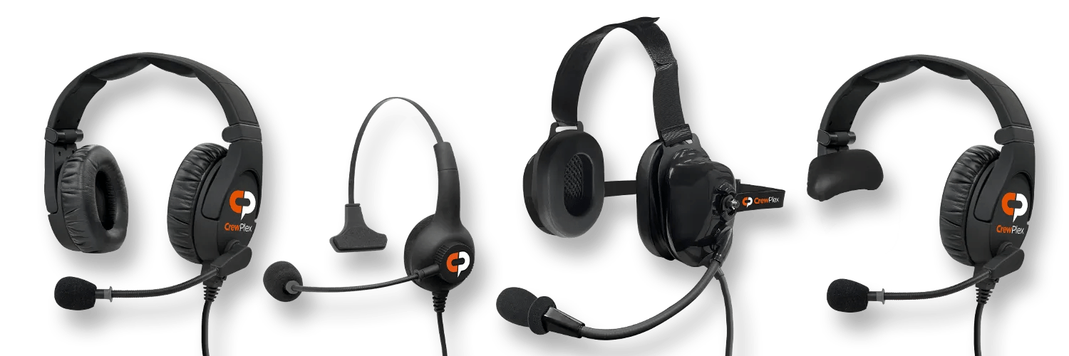 CrewPlex Headsets for handsfree crew communication systems