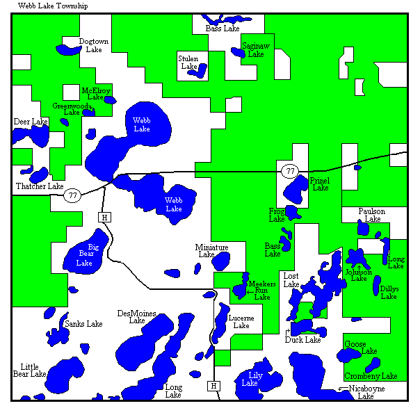 b Lake Township County Wisconsin Imagemap