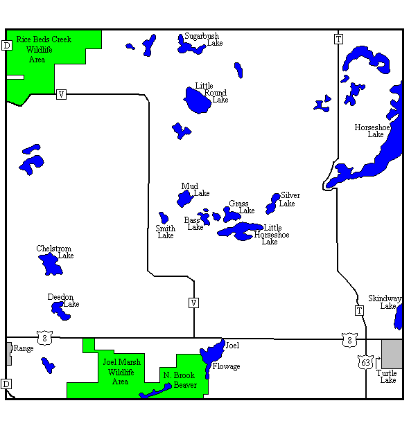Beaver Township Polk County Wisconsin Imagemap