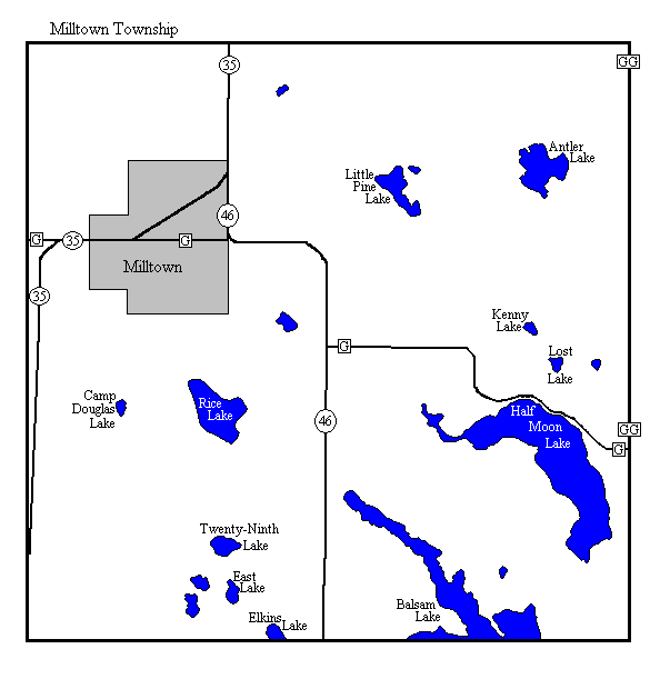 Milltown Township Polk County Wisconsin Imagemap